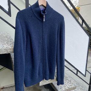 Gran Sasso 100% Cashmere Blue Sweater